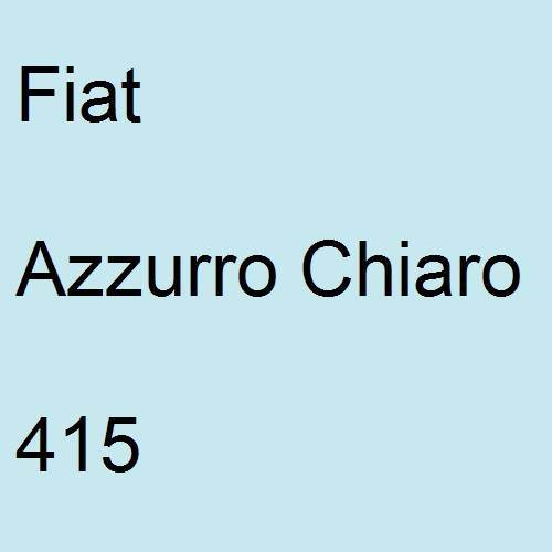 Fiat, Azzurro Chiaro, 415.